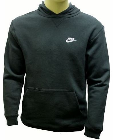 Nike  JUNIORS~HOODIE~GREY OR BLACK~BOYS SML - XL~(SWEATSHIRT~HOODED TOP) KIDS E1[JNR MEDIUM~AGE 10/12~HEIGHT 140/152,Black]